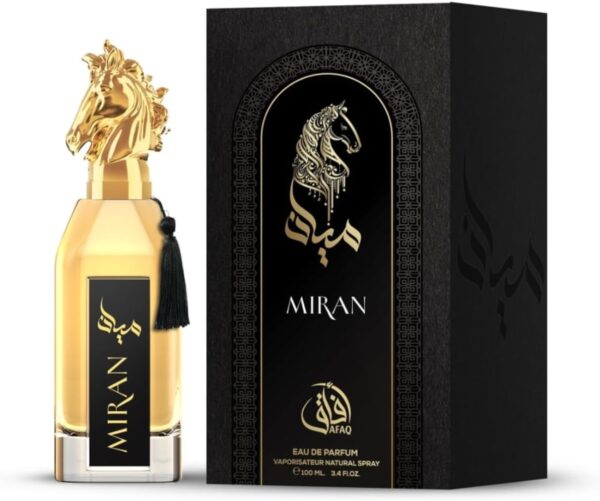 MIRAN EAU DE PARFUM 100 ML - PROFUMO ARABO UNISEX, NOTE DI OUD E AMBRA